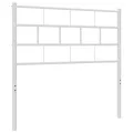Tête de lit métal blanc 75 cm