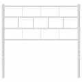 Tête de lit métal blanc 75 cm