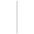 Tête de lit métal blanc 75 cm