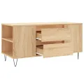 Table basse chêne sonoma 102x44,5x50 cm bois d'ingénierie