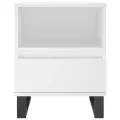 Tables de chevet 2 pcs blanc 40x35x50 cm bois d’ingénierie