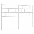 Tête de lit métal blanc 140 cm