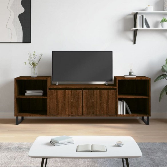 Meuble TV Chêne marron 160x35x55 cm Bois d'ingénierie