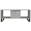 Table basse Gris béton 90x50x36,5 cm Bois d'ingénierie