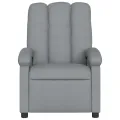 Fauteuil inclinable Gris clair Tissu