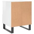 Table de chevet Blanc brillant 40x35x50 cm Bois d’ingénierie