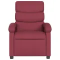 Fauteuil de massage inclinable Rouge bordeaux Tissu
