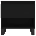 Tables basses 2 pcs noir 50x46x50 cm bois d'ingénierie