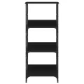 Bibliothèque noir 50x33x117,5 cm bois d'ingénierie