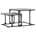 Table basse gigogne 2 pcs sonoma gris bois d'ingénierie