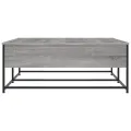 Table basse sonoma gris 100x99x40 cm bois d'ingénierie