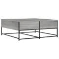 Table basse sonoma gris 100x99x40 cm bois d'ingénierie