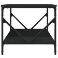 Table basse noir 90x50x45 cm bois d'ingénierie