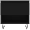 Table basse noir 50x46x50 cm bois d’ingénierie