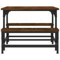 Table basse chêne marron 100x50,5x40 cm bois d'ingénierie