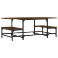 Table basse chêne marron 100x50,5x40 cm bois d'ingénierie