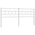 Tête de lit métal blanc 160 cm