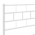 Tête de lit métal blanc 160 cm