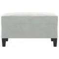 Repose-pied Gris clair 70x55x41 cm Velours