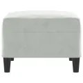 Repose-pied Gris clair 70x55x41 cm Velours