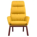 Chaise de relaxation Jaune moutarde Tissu