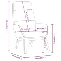 Chaise de relaxation Jaune moutarde Tissu