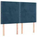 cadre de lit matelas et LED Bleu foncé 140x190 cm