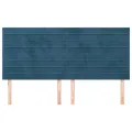 Têtes de lit 4 pcs Bleu foncé 80x5x78/88 cm Velours