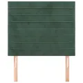 Têtes de lit 2 pcs Vert foncé 80x5x78/88 cm Velours