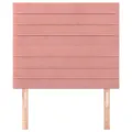 Têtes de lit 2 pcs Rose 80x5x78/88 cm Velours
