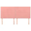 Têtes de lit 4 pcs Rose 90x5x78/88 cm Velours