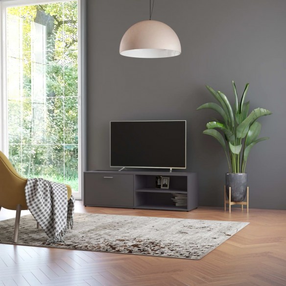 Meuble TV Gris 120x34x37 cm Aggloméré