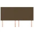 Têtes de lit 4 pcs Marron Foncé 80x5x78/88 cm Tissu