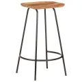 Tabourets de bar lot de 2 bois d'acacia solide