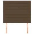Têtes de lit 2 pcs Marron Foncé 80x5x78/88 cm Tissu