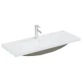 Armoire d'évier avec lavabo intégré Blanc Aggloméré