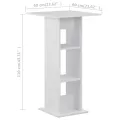 Table de bar Blanc 60x60x110 cm