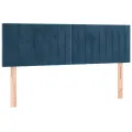 cadre de lit avec matelas LED Bleu foncé 140x190 cm