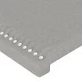 Têtes de lit 4 pcs Gris clair 80x5x78/88 cm Tissu