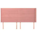 Tête de lit avec oreilles Rose 183x16x118/128 cm Velours
