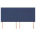 Têtes de lit 4 pcs Bleu 100x5x78/88 cm Tissu
