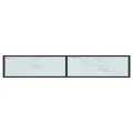 Table console Marbre blanc 200x35x75,5 cm Verre trempé