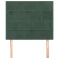 Têtes de lit 2 pcs Vert foncé 80x5x78/88 cm Velours