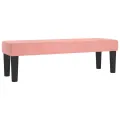 cadre de lit avec matelas Rose 180x200 cm Velours