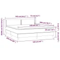 cadre de lit avec matelas Gris 160x200 cm Similicuir