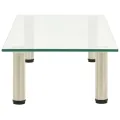 Meuble TV Transparent 80x35x17 cm Verre trempé