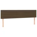 cadre de lit matelas et LED Marron foncé 160x200 cm