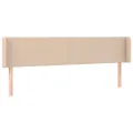Tête de lit avec oreilles Cappuccino 163x16x78/88 cm Similicuir
