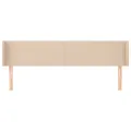 Tête de lit avec oreilles Cappuccino 163x16x78/88 cm Similicuir