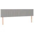 cadre de lit avec matelas Gris clair 160x200cm Tissu